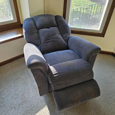 Blue Upholstered Electric Recliner (LR-JS)
