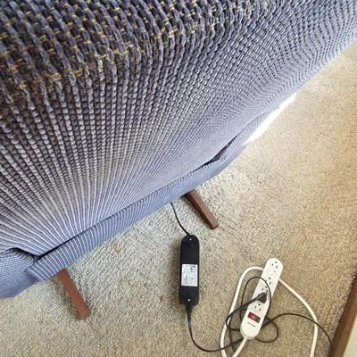 Blue Upholstered Electric Recliner (LR-JS)