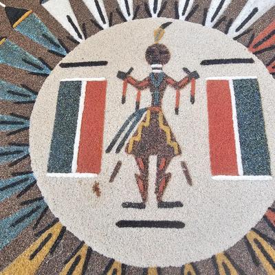 Trio of Signed Ernest Hunt Navajo Sand Paintings (LR-JS)