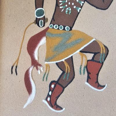 Trio of Signed Ernest Hunt Navajo Sand Paintings (LR-JS)