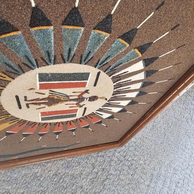 Trio of Signed Ernest Hunt Navajo Sand Paintings (LR-JS)