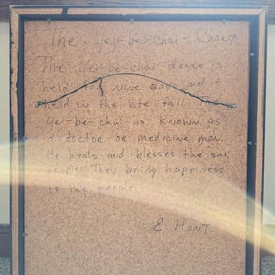 Trio of Signed Ernest Hunt Navajo Sand Paintings (LR-JS)