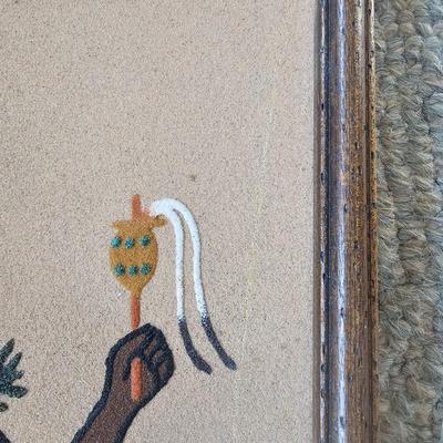 Trio of Signed Ernest Hunt Navajo Sand Paintings (LR-JS)