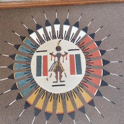 Trio of Signed Ernest Hunt Navajo Sand Paintings (LR-JS)