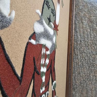 Trio of Signed Ernest Hunt Navajo Sand Paintings (LR-JS)