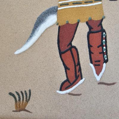 Trio of Signed Ernest Hunt Navajo Sand Paintings (LR-JS)