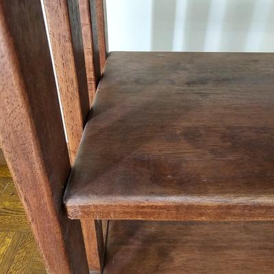 Solid Wood Two Shelf Side Table (LR-JS)