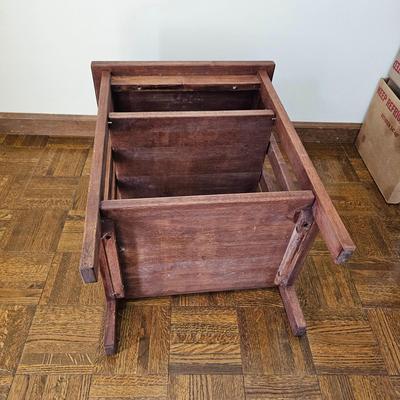 Solid Wood Two Shelf Side Table (LR-JS)