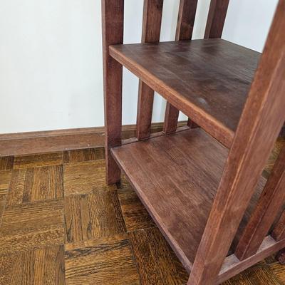 Solid Wood Two Shelf Side Table (LR-JS)