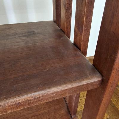 Solid Wood Two Shelf Side Table (LR-JS)