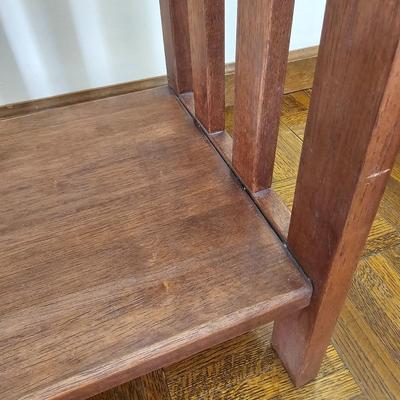 Solid Wood Two Shelf Side Table (LR-JS)