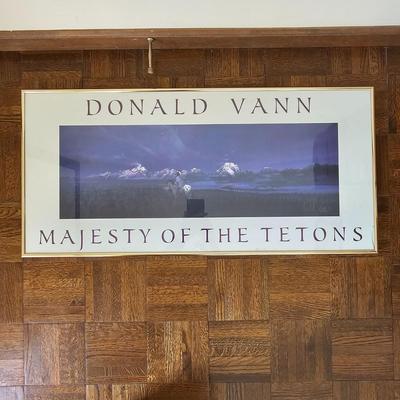 'Majesty of the Tetons' Print by Donald Vann (LR-JS)
