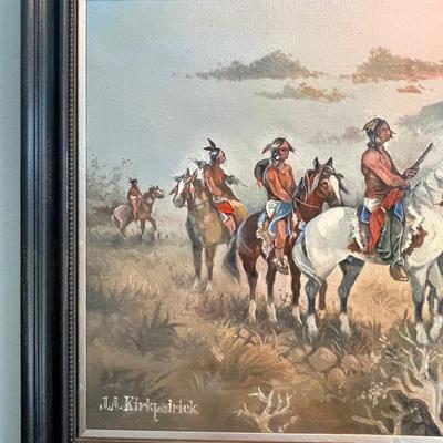 J.A. Kirkpatrick Original Oil Painting with 13 additional Prints
