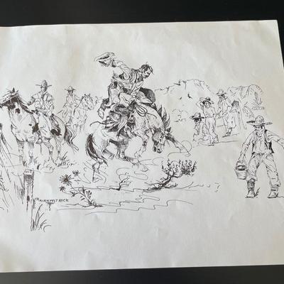 J.A. Kirkpatrick Original Oil Painting with 13 additional Prints