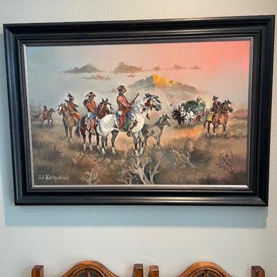 J.A. Kirkpatrick Original Oil Painting with 13 additional Prints