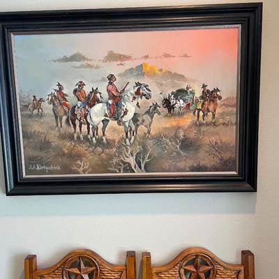 J.A. Kirkpatrick Original Oil Painting with 13 additional Prints