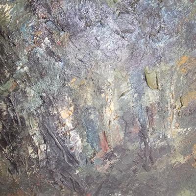 'Spring Trees' Landscape Oil on Canvas by J. Blunk (D-JS)