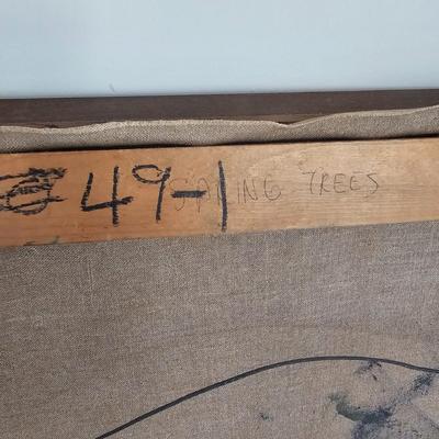 'Spring Trees' Landscape Oil on Canvas by J. Blunk (D-JS)