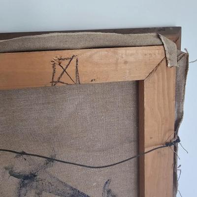 'Spring Trees' Landscape Oil on Canvas by J. Blunk (D-JS)