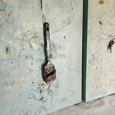 Pair of Mixed Media Images by Joyce Blunk (D-JS)