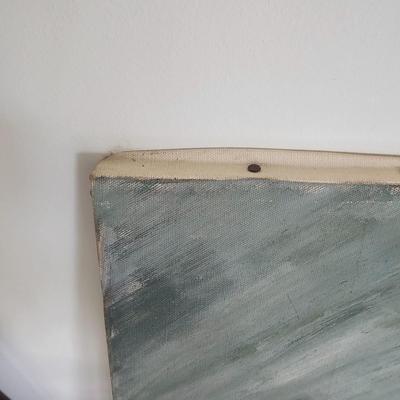 Bones & Bottle Oil on Canvas by Joyce Blunk (D-JS)