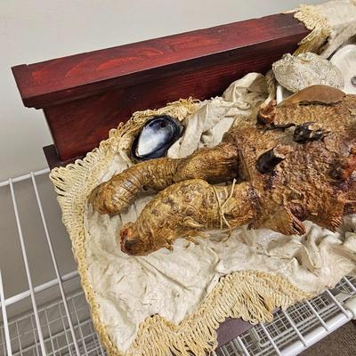 Three Joyce Blunk Mixed Media Art Sculptures (PC-JS)