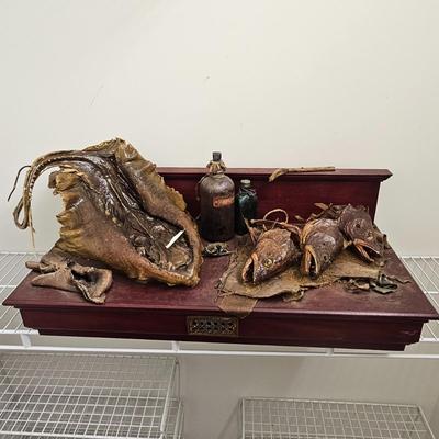 Three Joyce Blunk Mixed Media Art Sculptures (PC-JS)