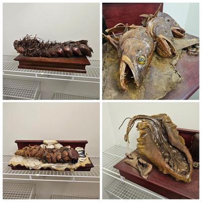 Three Joyce Blunk Mixed Media Art Sculptures (PC-JS)