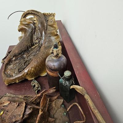 Three Joyce Blunk Mixed Media Art Sculptures (PC-JS)