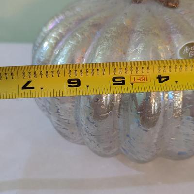 Multi-color Artisan Glass Pumpkin (LR)