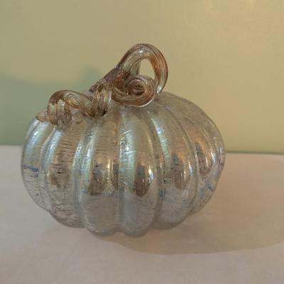 Multi-color Artisan Glass Pumpkin (LR)
