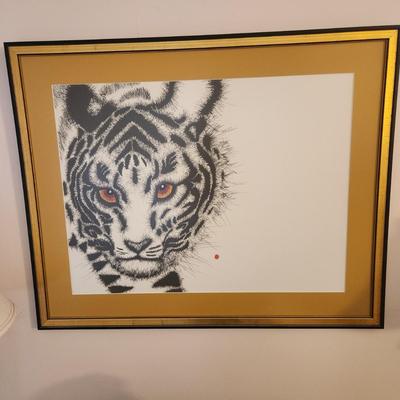 Framed Rabindra Danks Tiger 1972