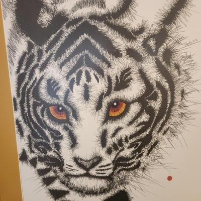 Framed Rabindra Danks Tiger 1972