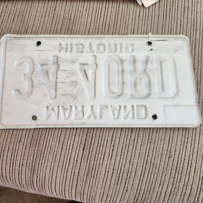 Vintage 1988 Maryland Historic Vanity License 34 40RD 34 FORD Man Garage Cave