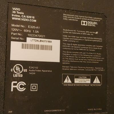Vizio 32" TV w Remote Tested