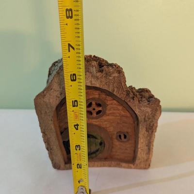 Carved Hobbit House Made Of Wood (LR)