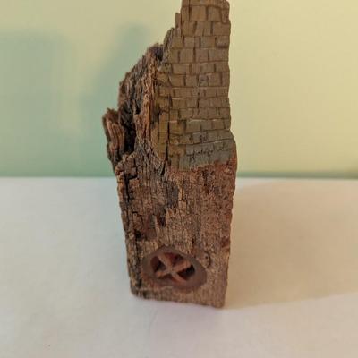 Carved Hobbit House Made Of Wood (LR)