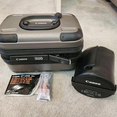 Genuine Canon Camera Lens Case 300, for EF 300mm f/2.8L W keys & Lens cover