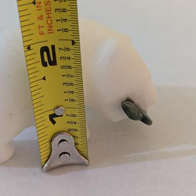 Hand Carved "Star Marble Stone" Bear Carving