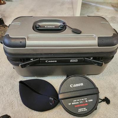 Genuine Canon Camera Lens Case 500, for EF 500mm with keys and lens Cover