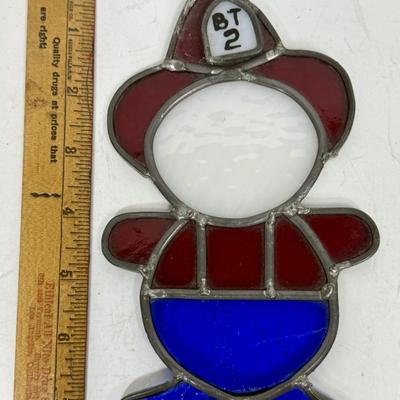 Fireman Stained Glass Ornament