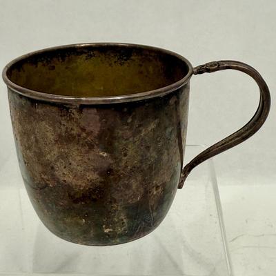 Silver-plated Baby Cup with handle