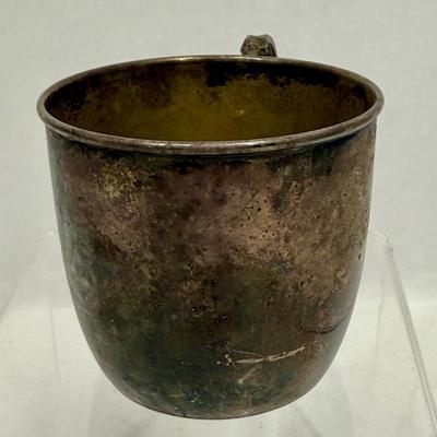 Silver-plated Baby Cup with handle