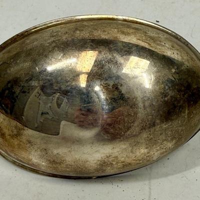 RARE Vintage ORLI Marked Silverplate Metal Swan Bowl