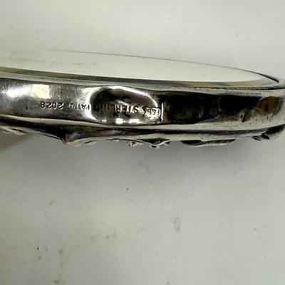 Vintage Foster & Bailey Sterling Silver Hand Mirror and Hairbrush Set
