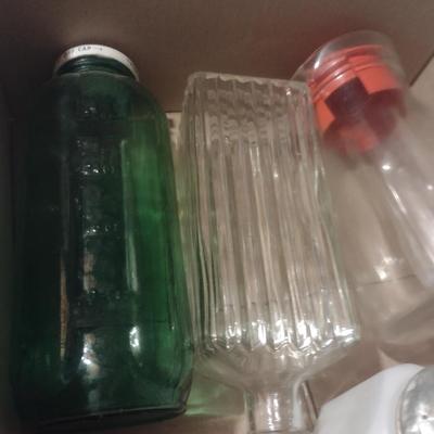 Assorted Collectible Glass Containers and Other