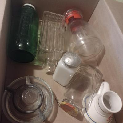 Assorted Collectible Glass Containers and Other