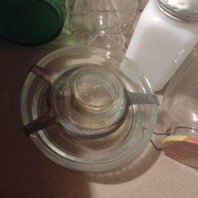 Assorted Collectible Glass Containers and Other