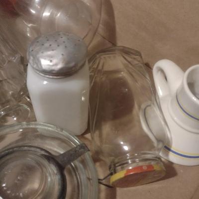 Assorted Collectible Glass Containers and Other