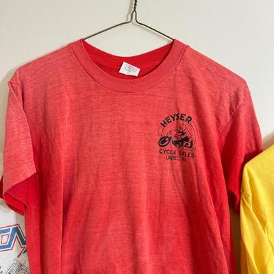 4 Vintage T-Shirts, Tshirts - Motorcycle, Mechanic